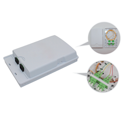 Sliding cover fiber optic box duplex